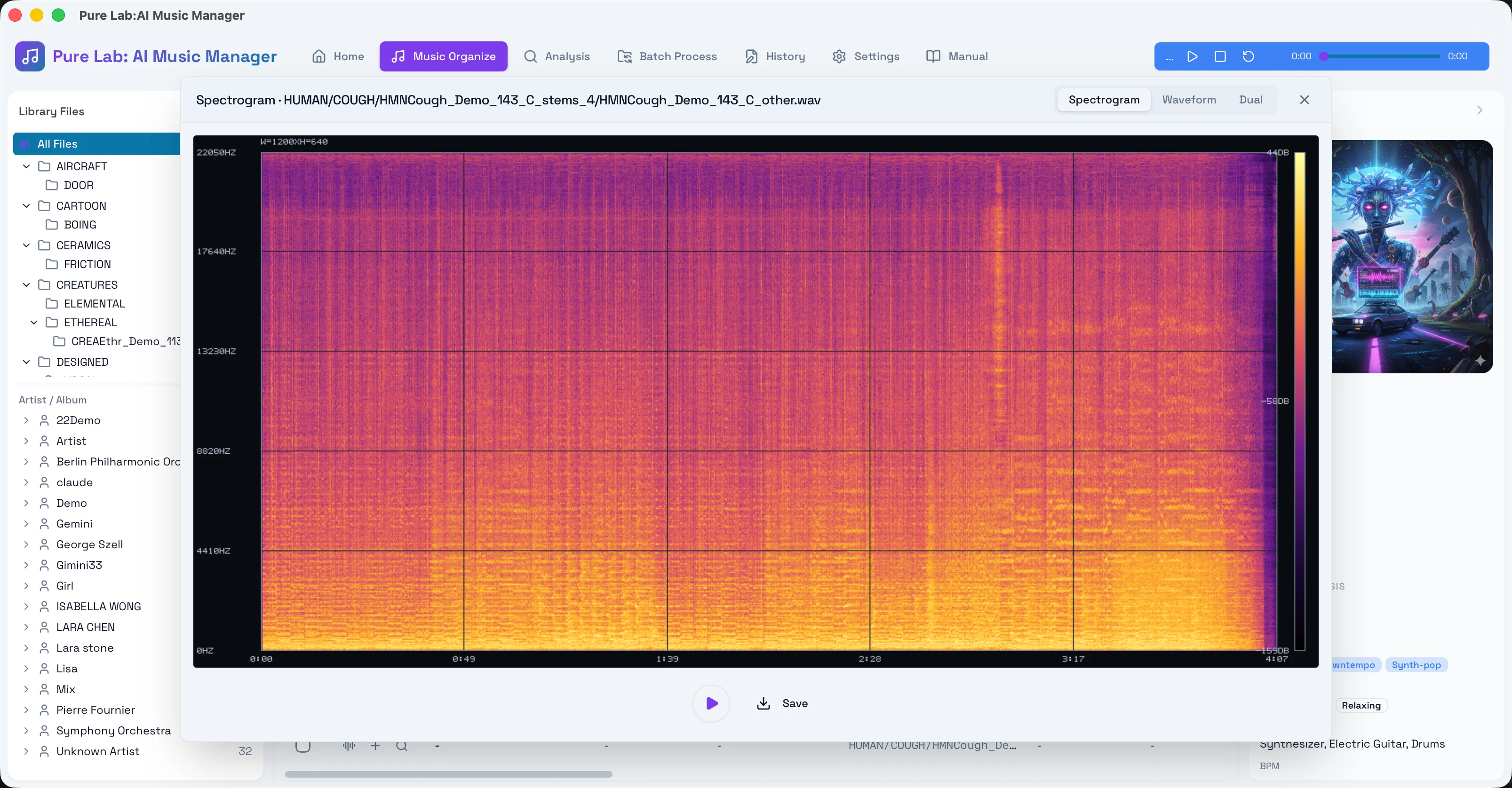 Spectrogram Detail View
